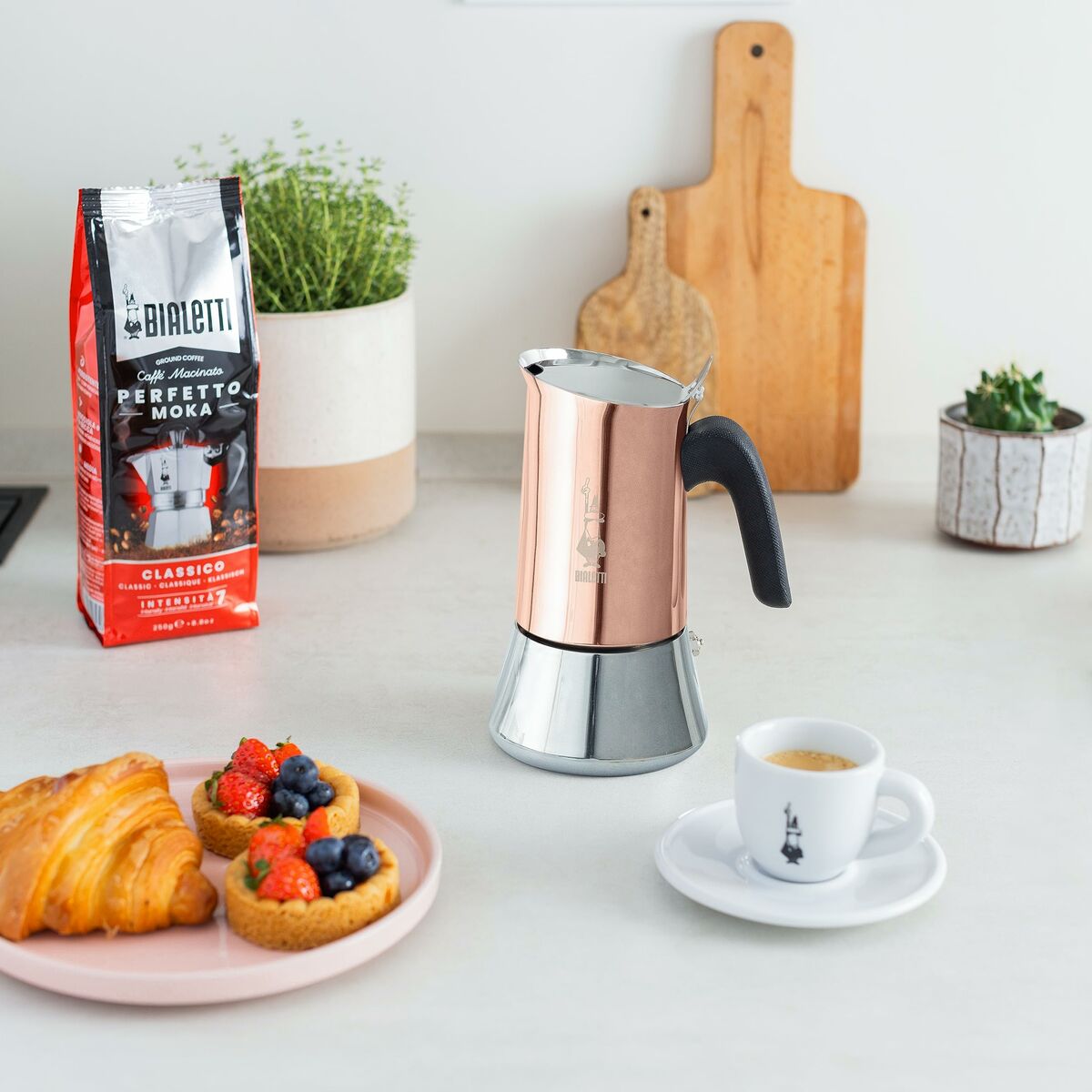 Italian Coffee Pot Bialetti NEW VENUS COPPE 4 Cups