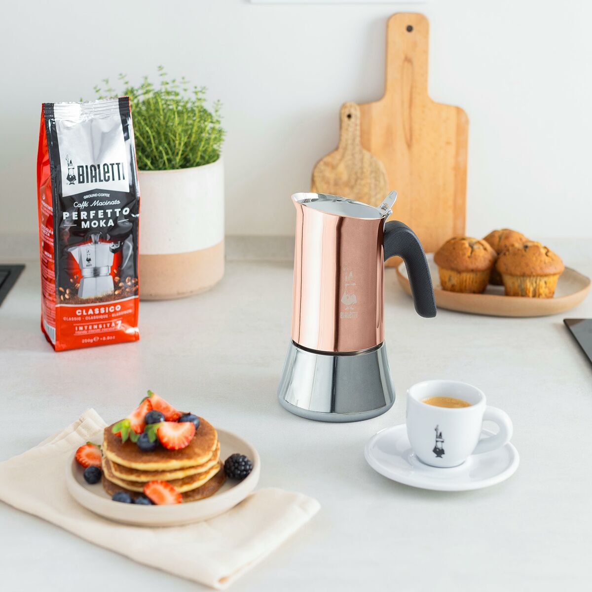 Italian Coffee Pot Bialetti NEW VENUS COPPE 4 Cups