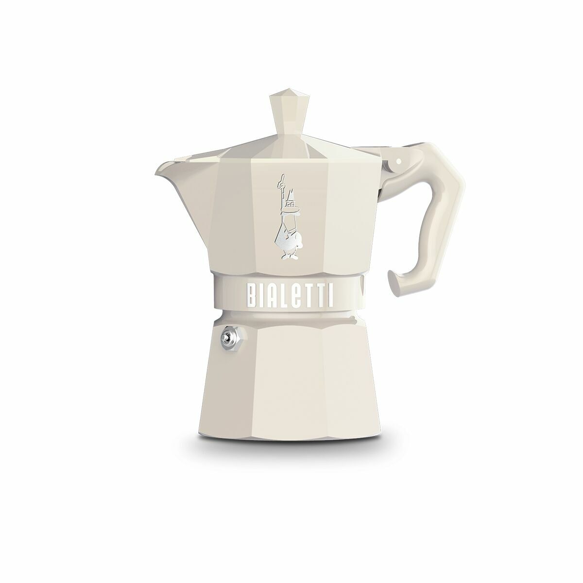 Italian Coffee Pot Bialetti MOKA EXCLUSIVE CREAM 3T Cream Aluminium 3 Cups Italian Coffee Pot Bialetti MOKA EXCLUSIVE CREAM 3T Cream Aluminium 3 Cups