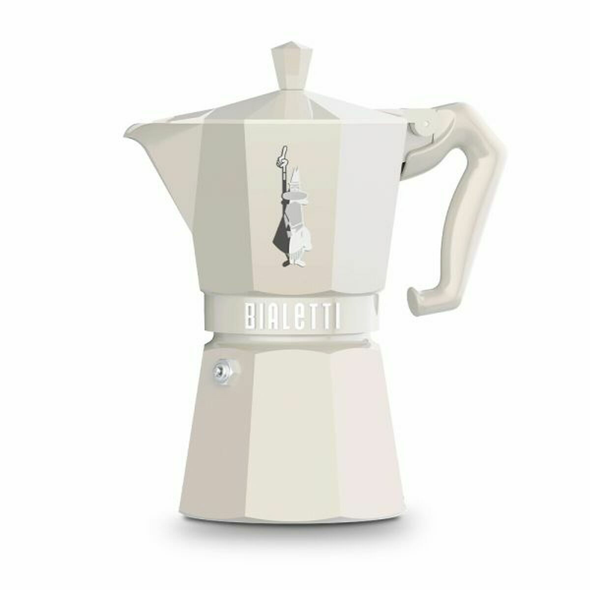 Italian Coffee Pot Bialetti MOKA EXCLUSIVE CREAM 6T Cream Aluminium 6 Cups Italian Coffee Pot Bialetti MOKA EXCLUSIVE CREAM 6T Cream Aluminium 6 Cups
