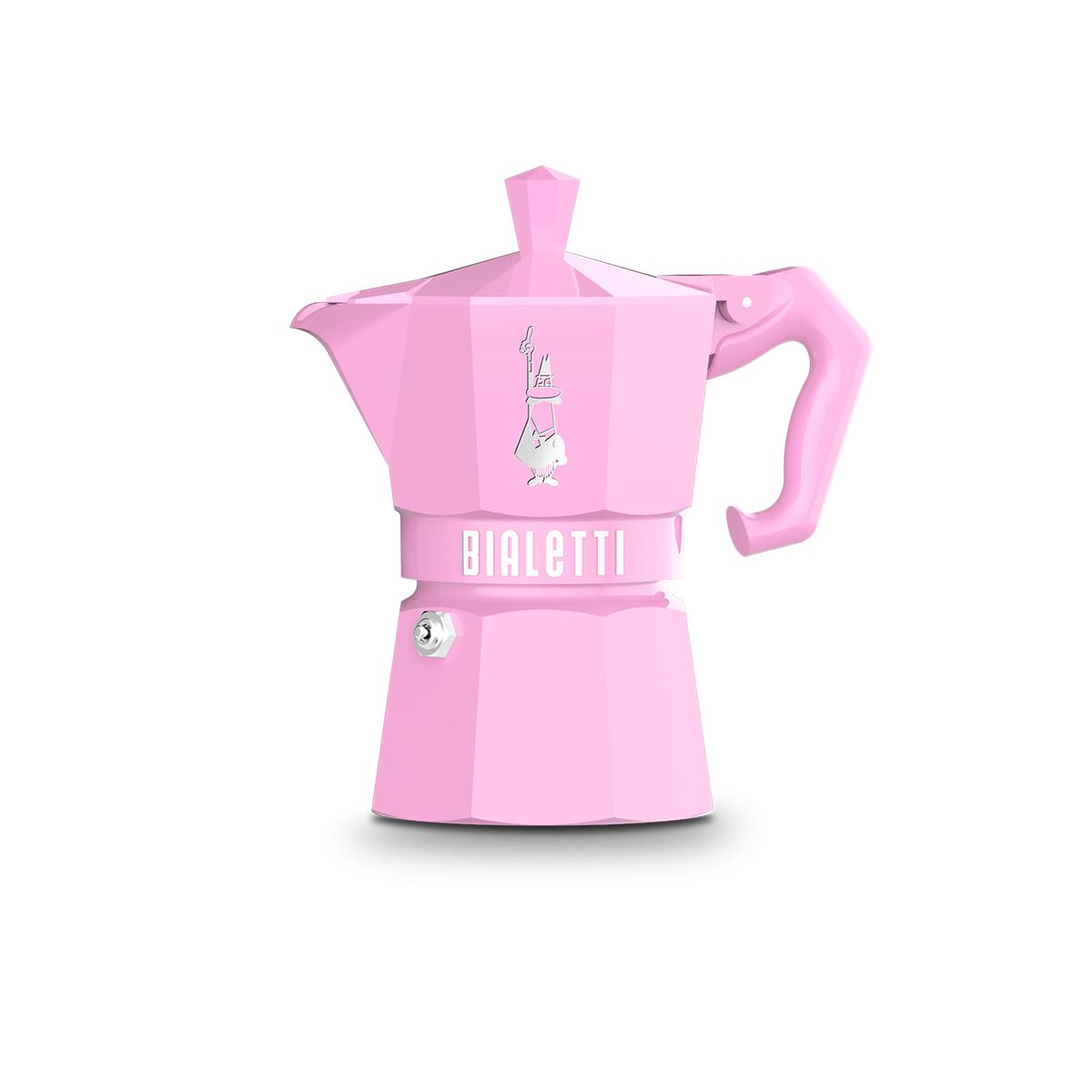 Italian Coffee Pot Bialetti MOKA EXCLUSIVE 3T Pink Aluminium Plastic Bakelite 3 Cups Italian Coffee Pot Bialetti MOKA EXCLUSIVE 3T Pink Aluminium Plastic Bakelite 3 Cups