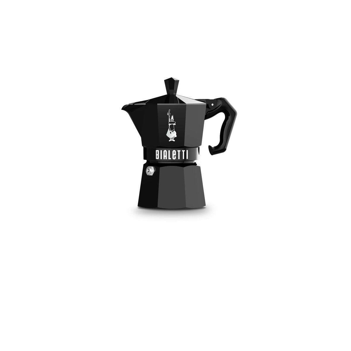 Italian Coffee Pot Bialetti MOKA EXCLUSIVE Black Aluminium 3 Cups Italian Coffee Pot Bialetti MOKA EXCLUSIVE Black Aluminium 3 Cups