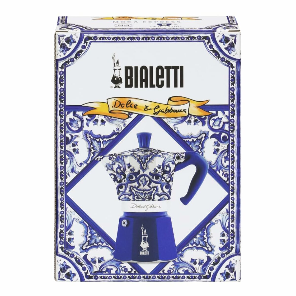 Italian Coffee Pot Bialetti MOKA D&G Blue Aluminium 6 Cups