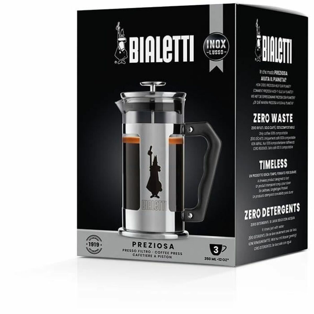 Cafetire with Plunger Bialetti Grey 350 ml
