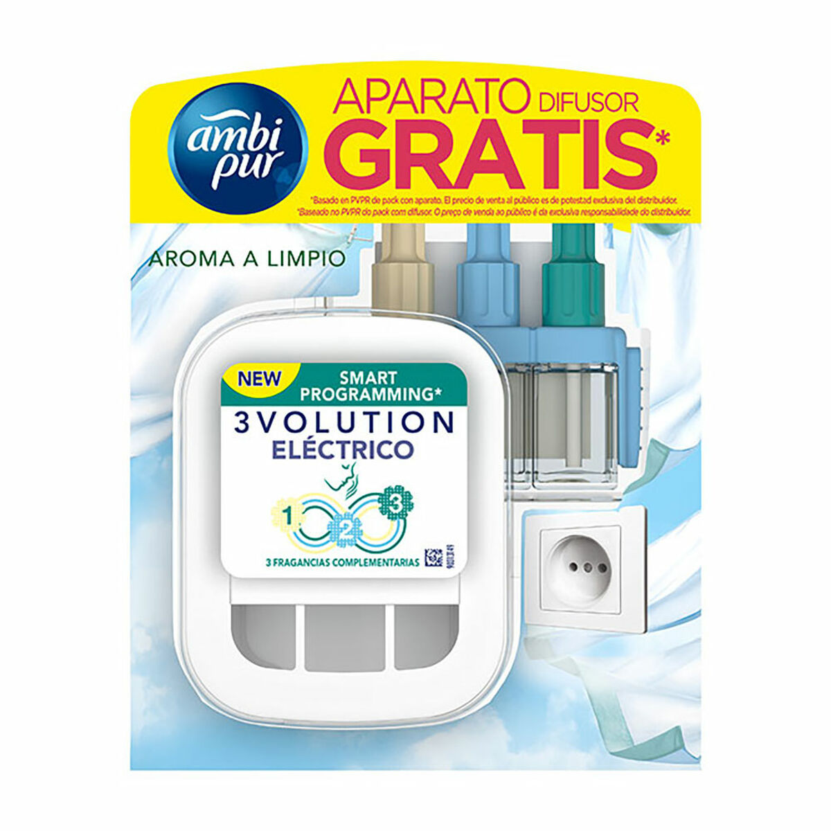 Air Freshener Ambi Pur 3evolution aroma limpio 21 ml