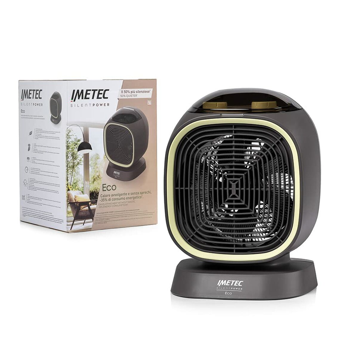 Portable Heater IMETEC 4030 ECOSILENT Black