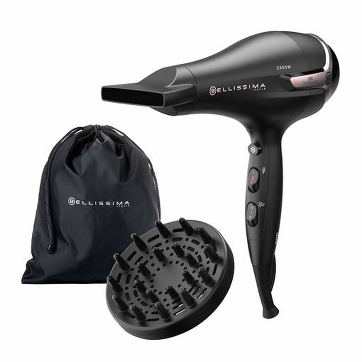 Hairdryer Bellissima K9 2500DC Black / Rose Gold 2300 W Hairdryer Bellissima K9 2500DC Black / Rose Gold 2300 W