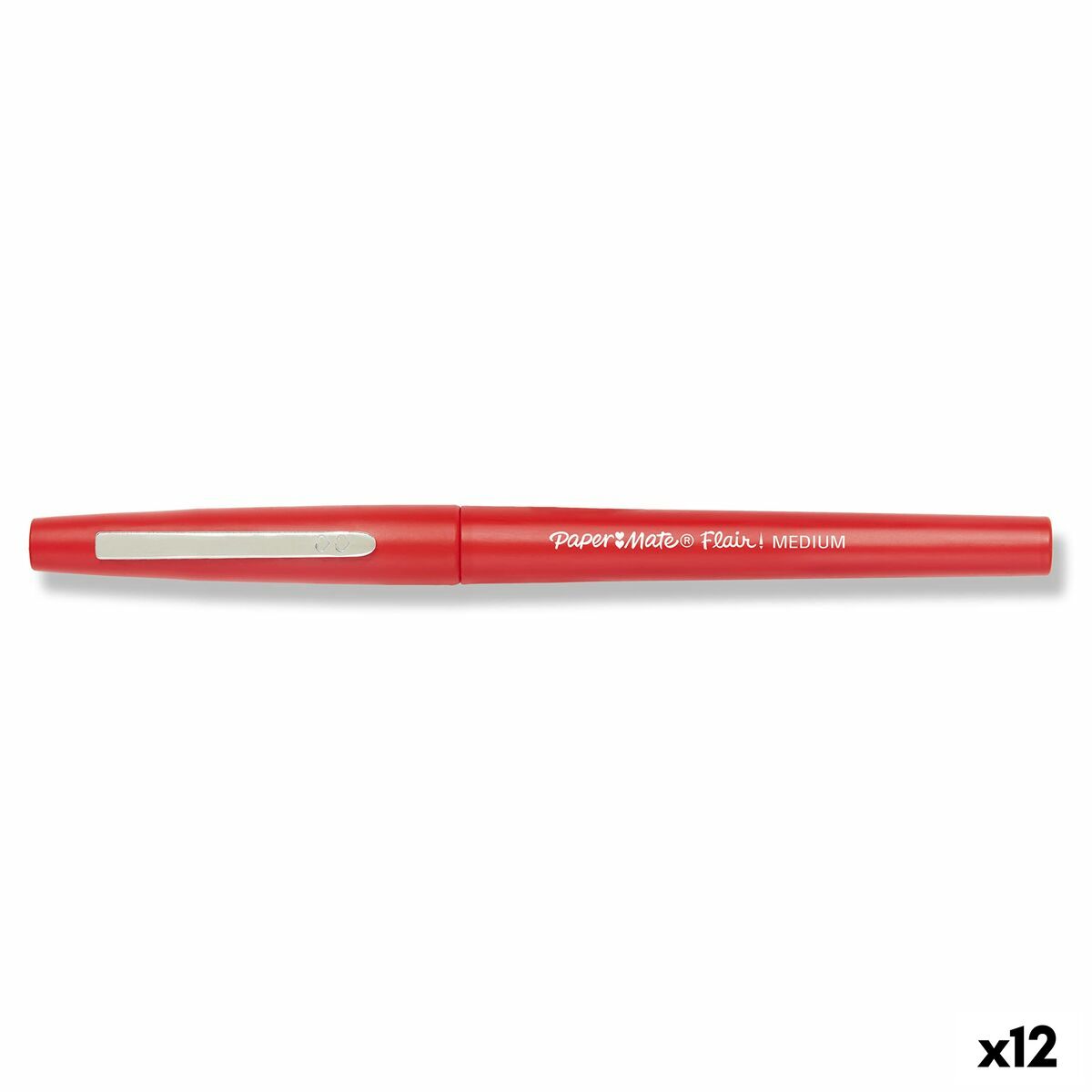Marker pen/felt-tip pen Paper Mate Flair Medium Red (12 Units) Marker pen/felt-tip pen Paper Mate Flair Medium Red (12 Units)