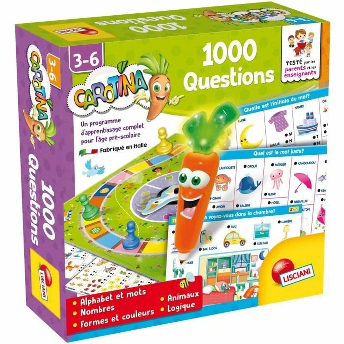 Educational Baby Game Lisciani Giochi Carotina 1000 Questions Educational Baby Game Lisciani Giochi Carotina 1000 Questions