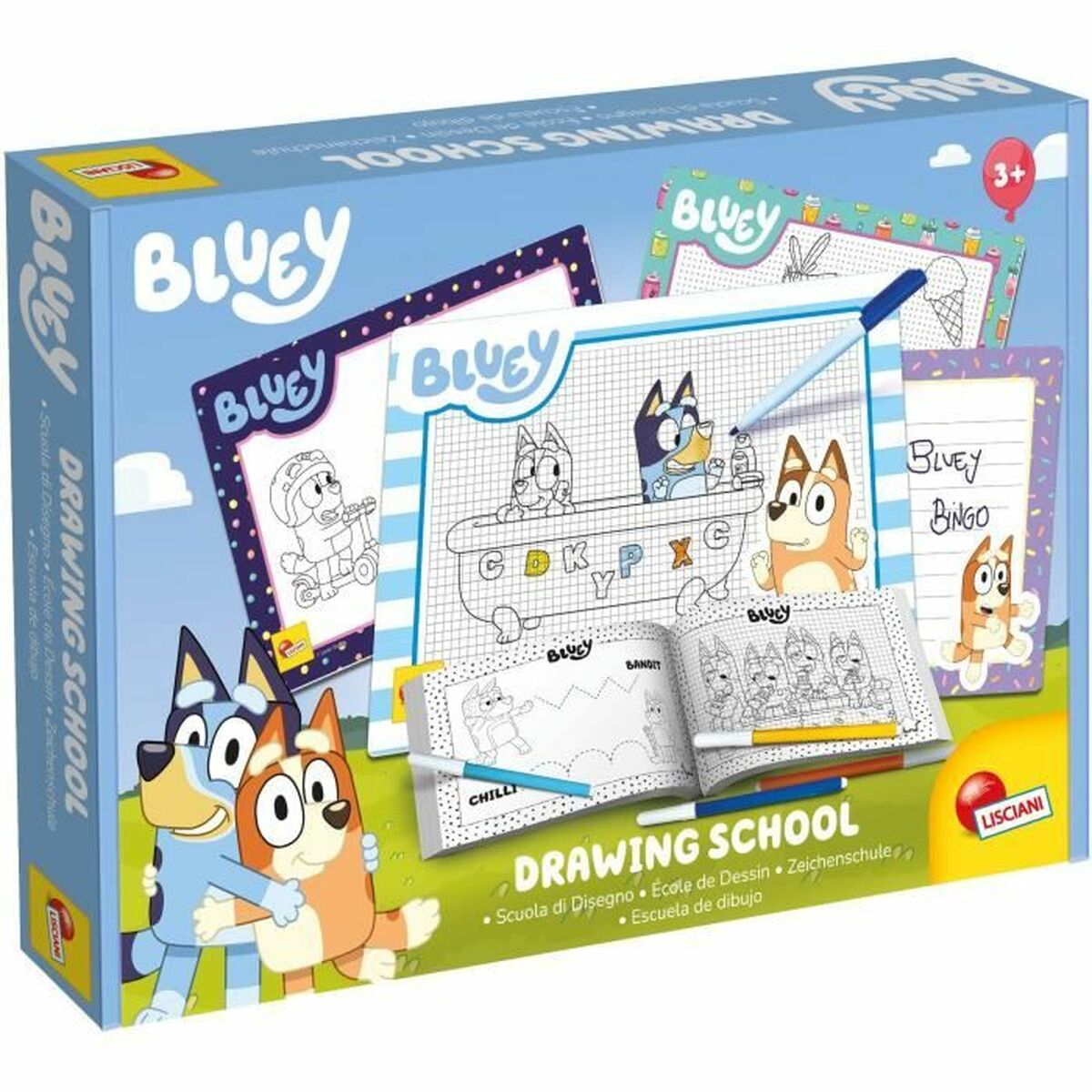 Drawing worksheets Lisciani Giochi Bluey Multicolour Drawing worksheets Lisciani Giochi Bluey Multicolour