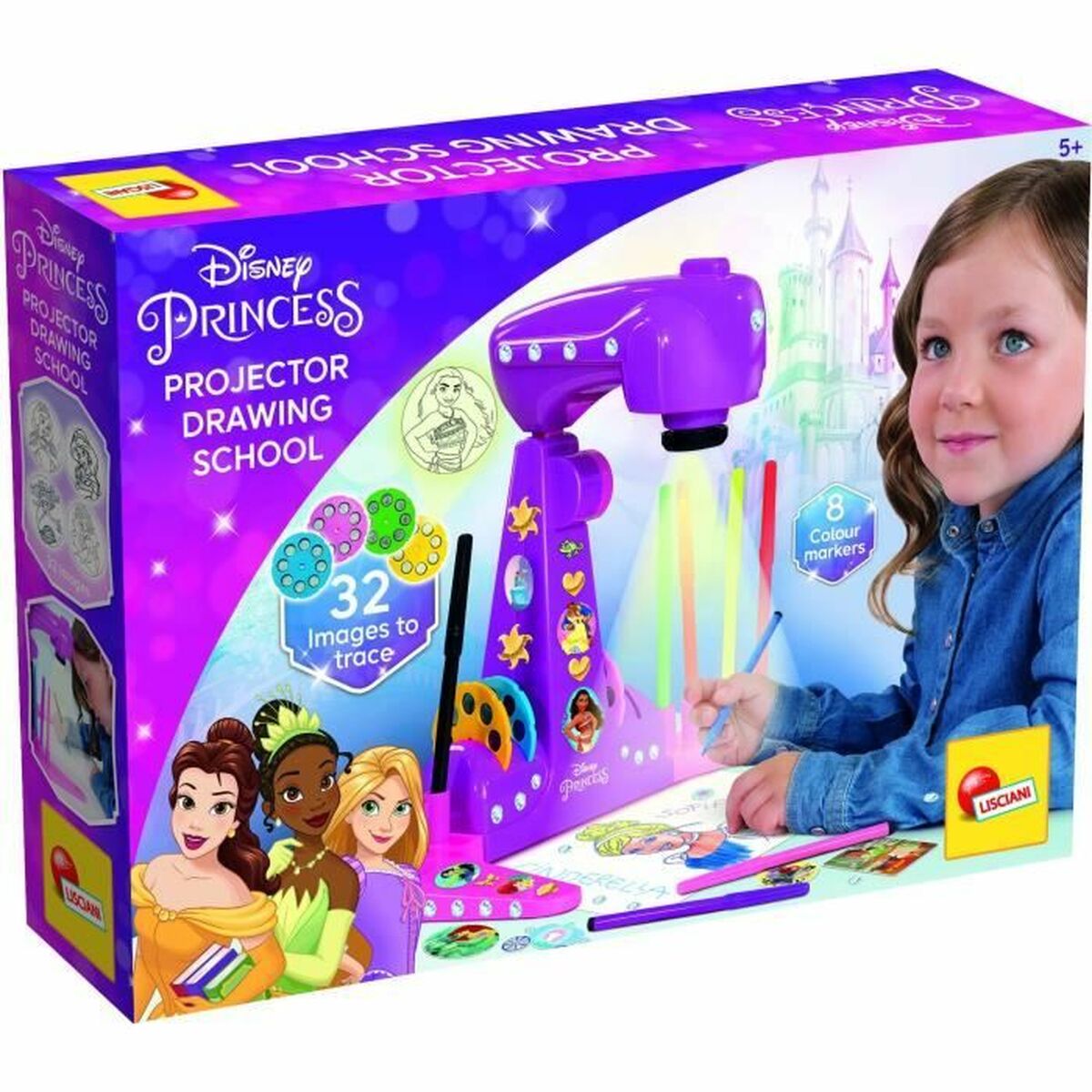 Floodlight/Projector Light Lisciani Giochi The Princess Multicolour Floodlight/Projector Light Lisciani Giochi The Princess Multicolour