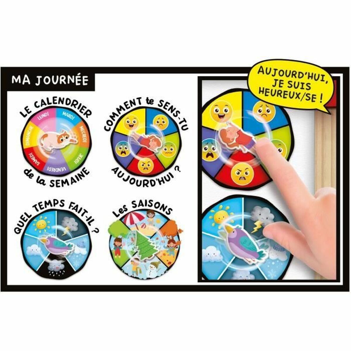 Educational Game Lisciani Giochi Calendrier, saisons et motions