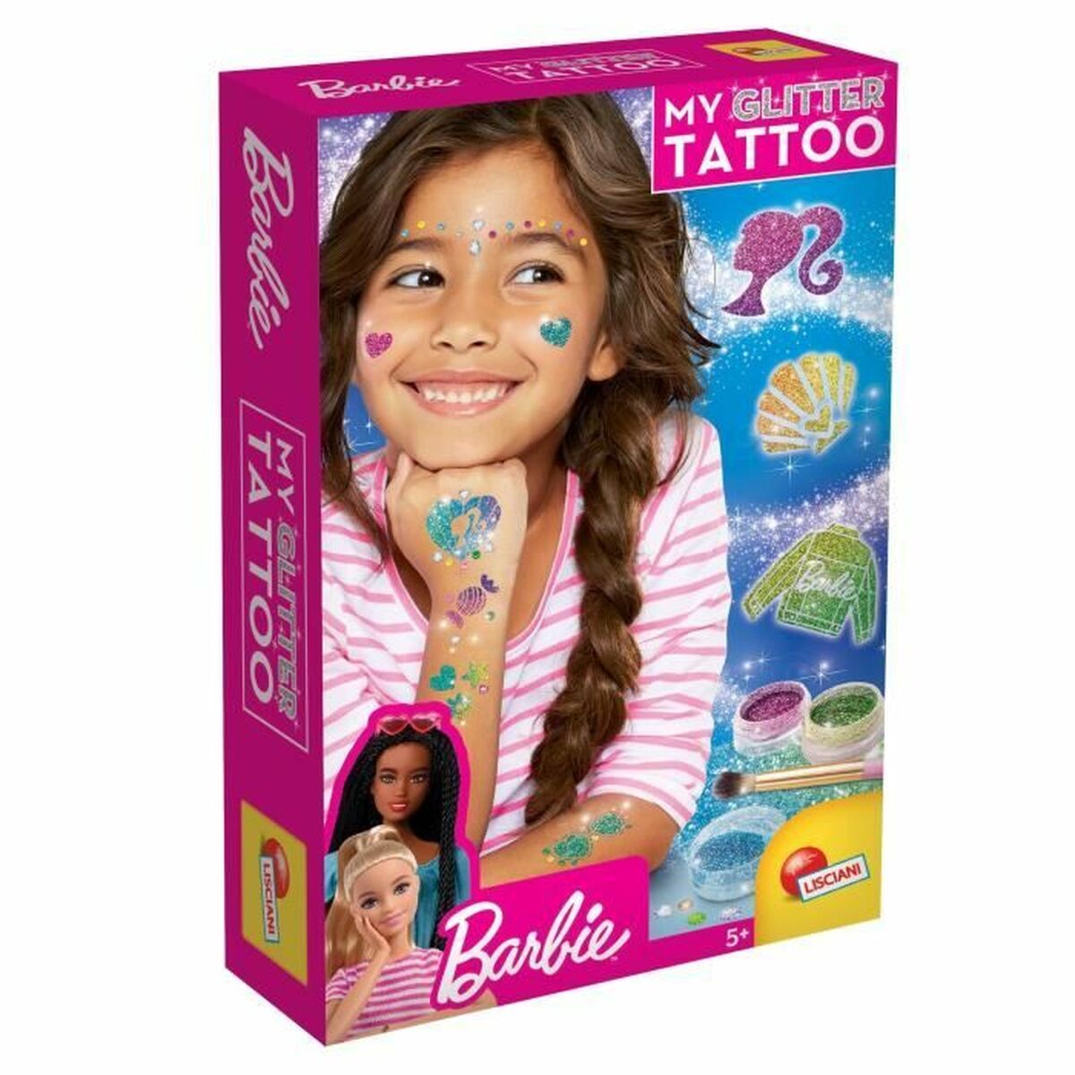 Temporary Tattoos Lisciani Giochi My Glitter Tatoo Glitter 20 Pieces Temporary Tattoos Lisciani Giochi My Glitter Tatoo Glitter 20 Pieces