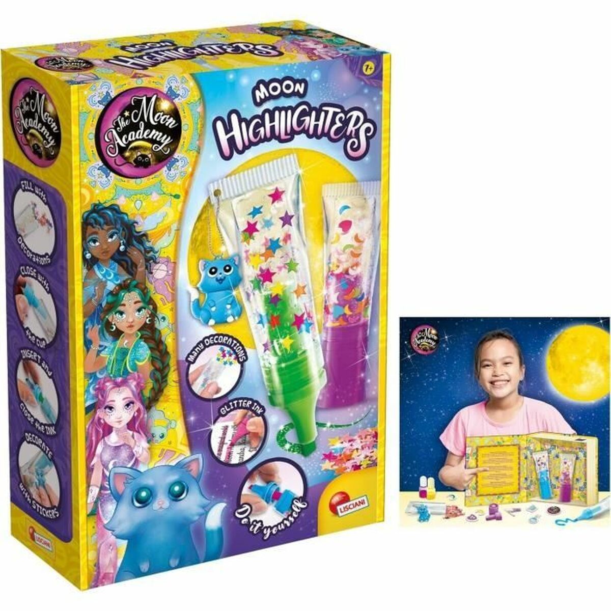 Craft Game Lisciani Giochi The Moon Academy Moon Highlighters Multicolour
