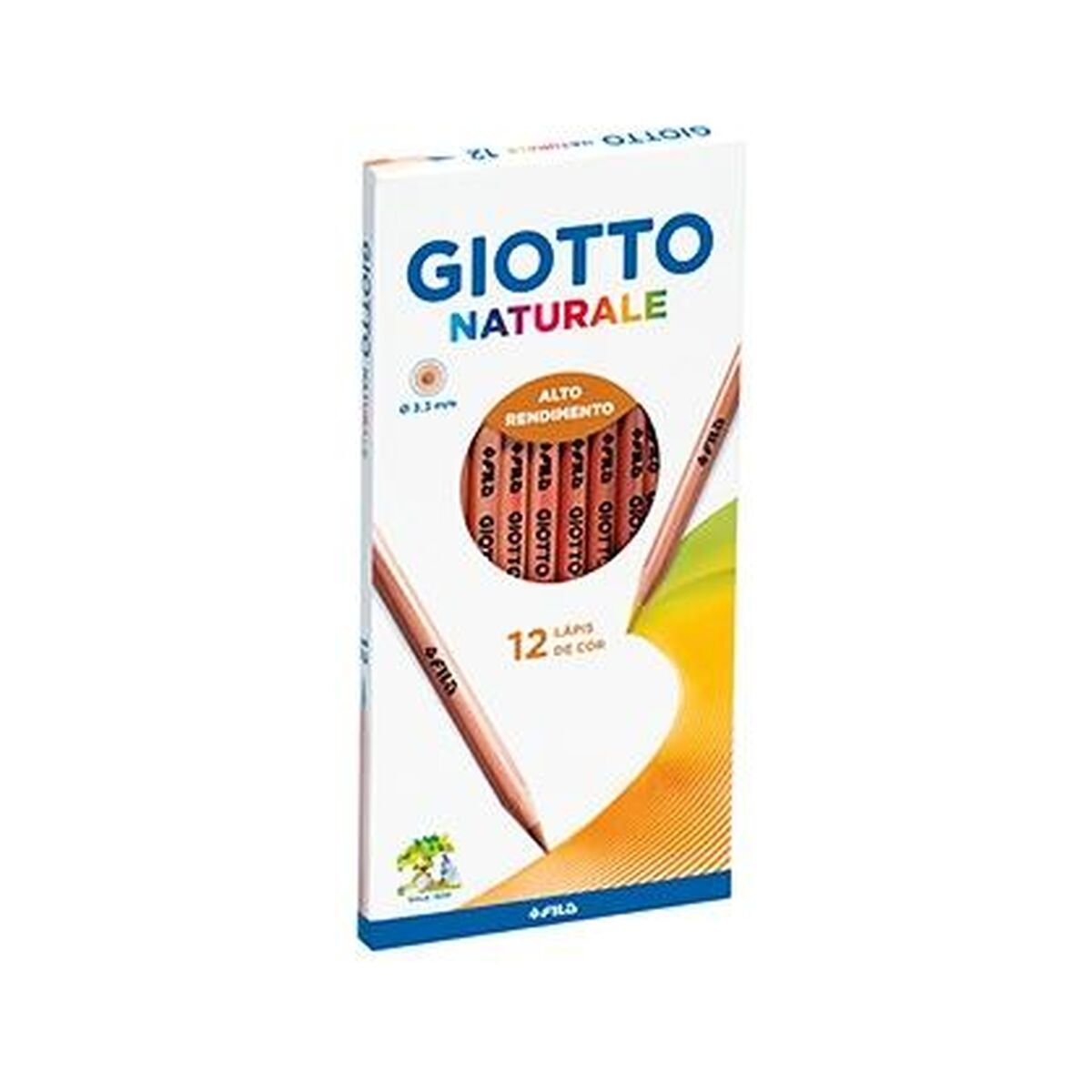 Colouring pencils Giotto Multicolour 12 Pieces (10 Units)