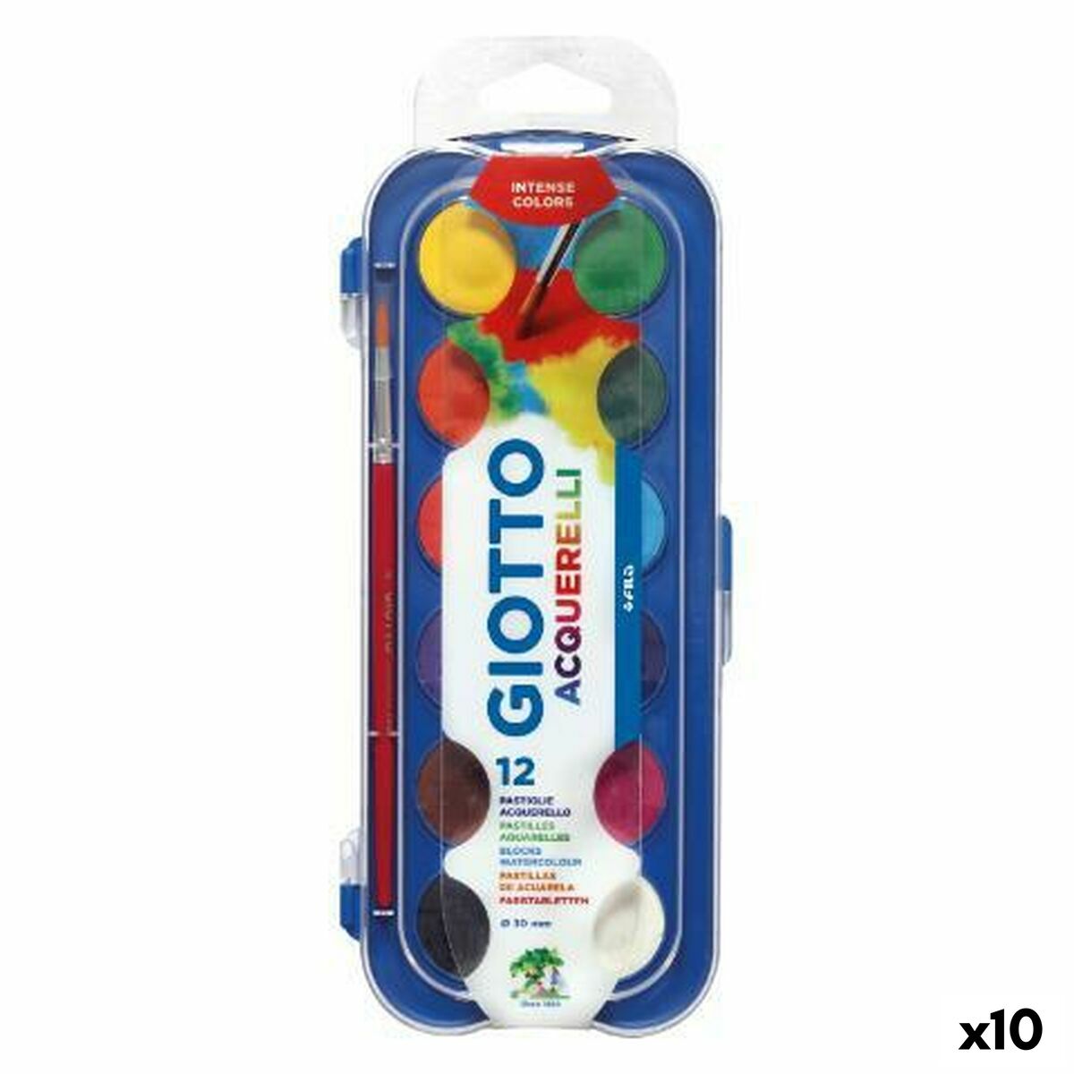 Watercolours Giotto Multicolour (10 Units) Watercolours Giotto Multicolour (10 Units)