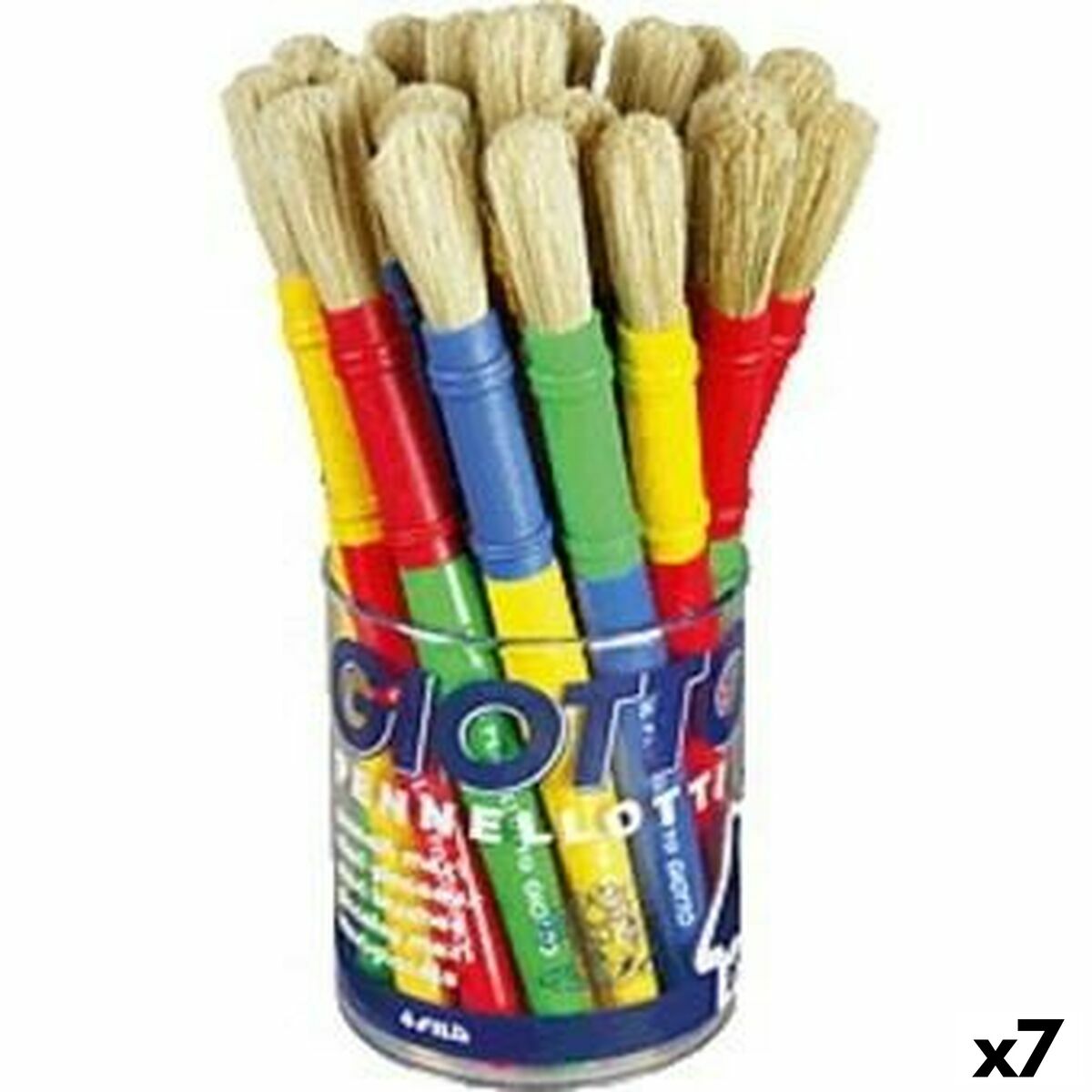 Paintbrushes Giotto Multicolour (7 Units) Paintbrushes Giotto Multicolour (7 Units)
