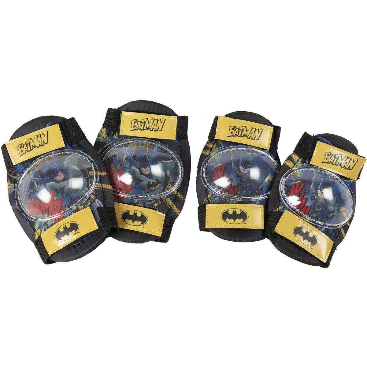Elbow and Knee Pad Kit Batman CZ10957 Black/Yellow Elbow and Knee Pad Kit Batman CZ10957 Black/Yellow