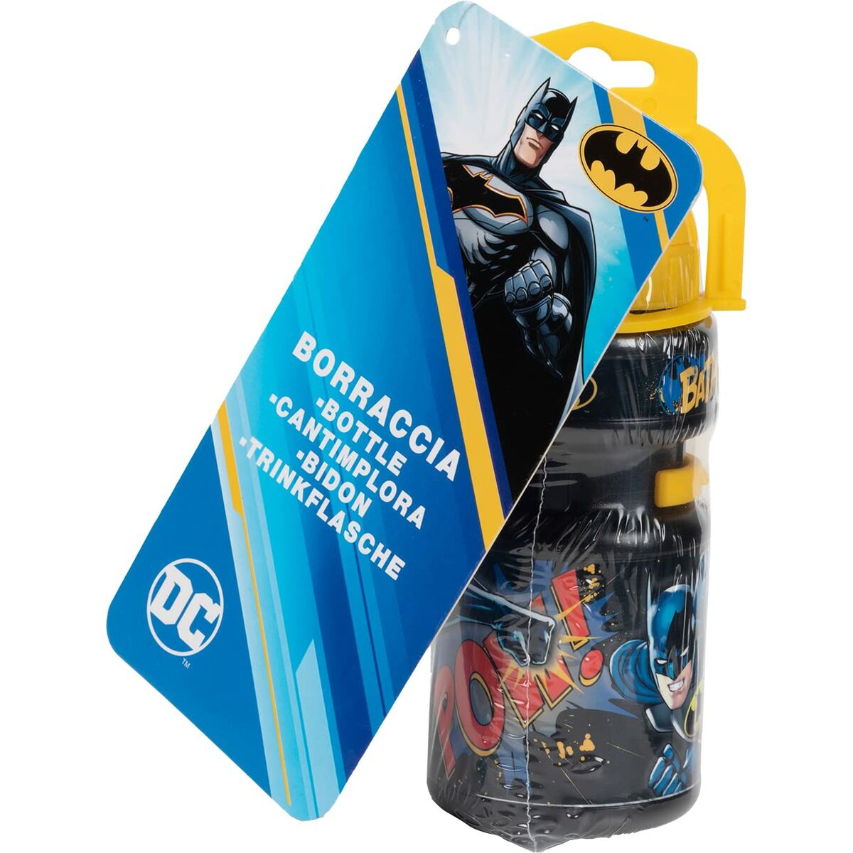 Children’s Bike Bottle Batman CZ10969 Yellow/Black 350 ml Yellow