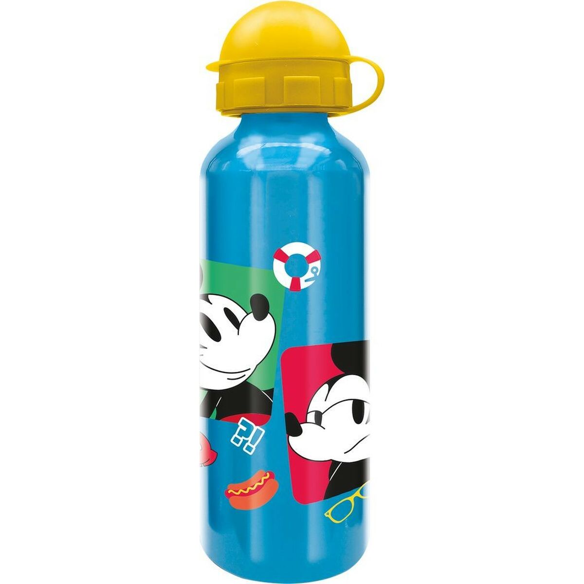 Water bottle Mickey Mouse CZ11262 530 ml Multicolour Aluminium Water bottle Mickey Mouse CZ11262 530 ml Multicolour Aluminium