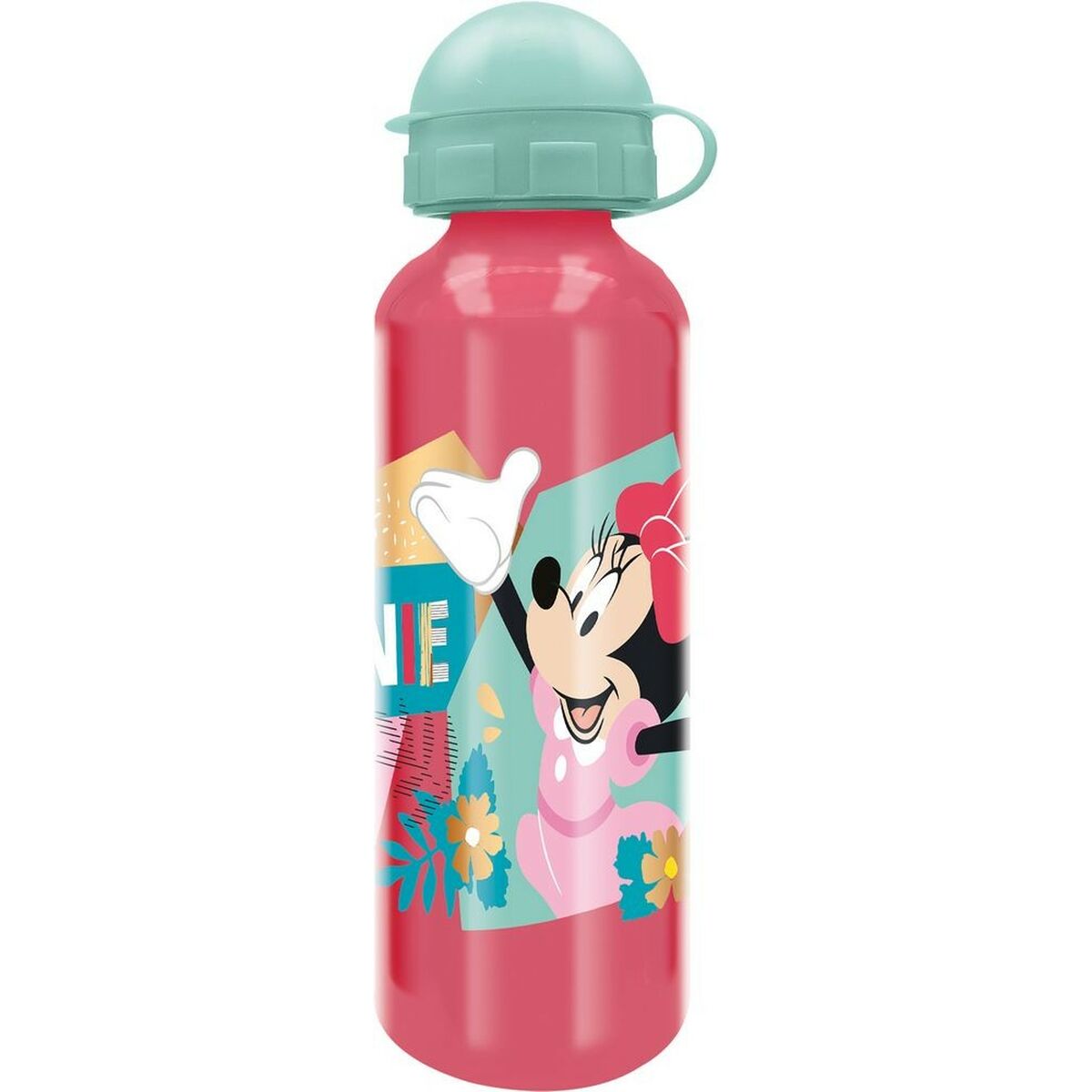 Water bottle Minnie Mouse CZ11263 530 ml Red Aluminium Water bottle Minnie Mouse CZ11263 530 ml Red Aluminium
