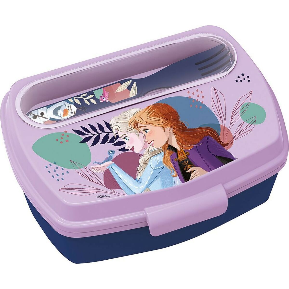 Lunchbox with Accessories Frozen CZ11271 Blue Plastic Lunchbox with Accessories Frozen CZ11271 Blue Plastic
