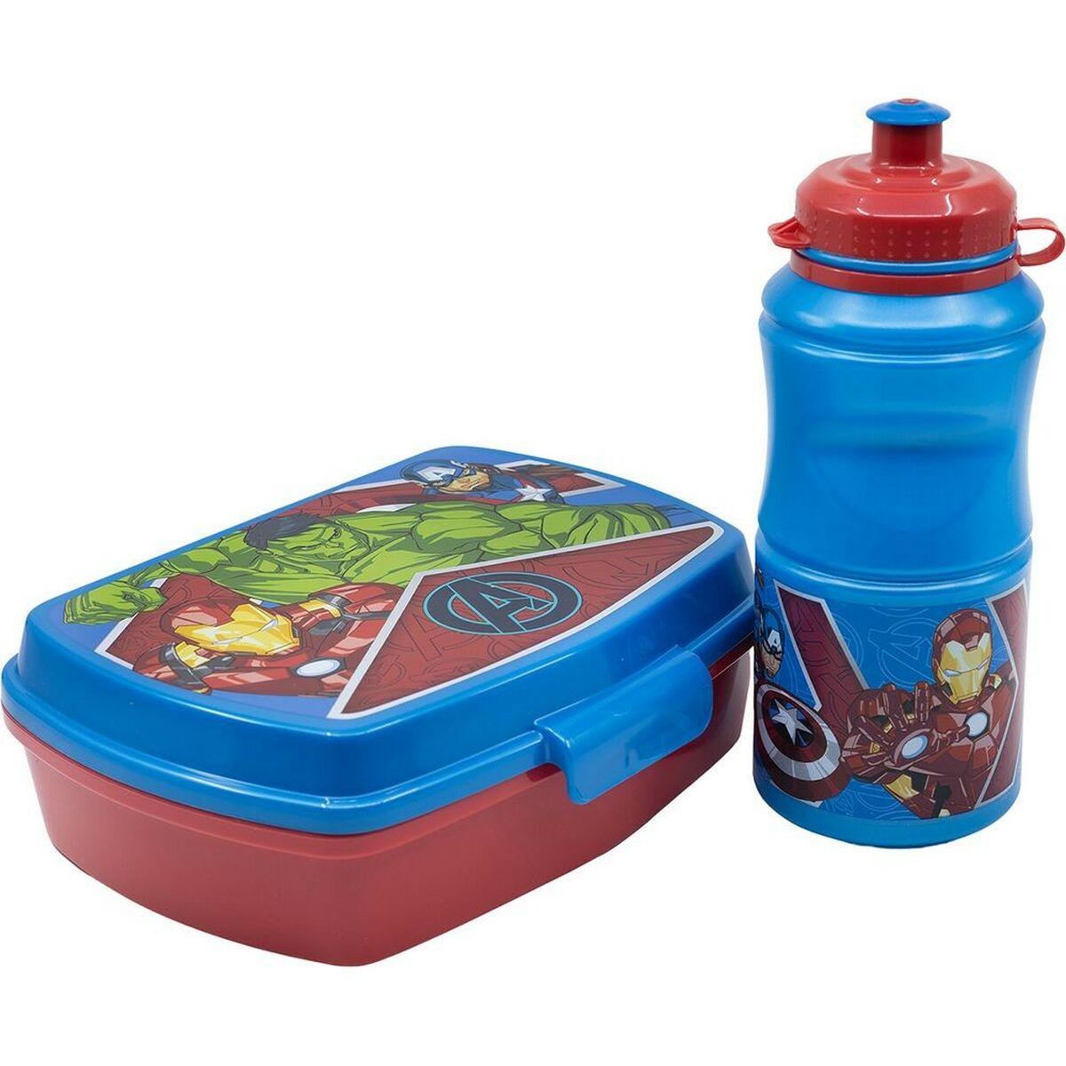 Picnic Holder and Bottle Included The Avengers CZ11275 380 ml 17 cm Plastic Picnic Holder and Bottle Included The Avengers CZ11275 380 ml 17 cm Plastic