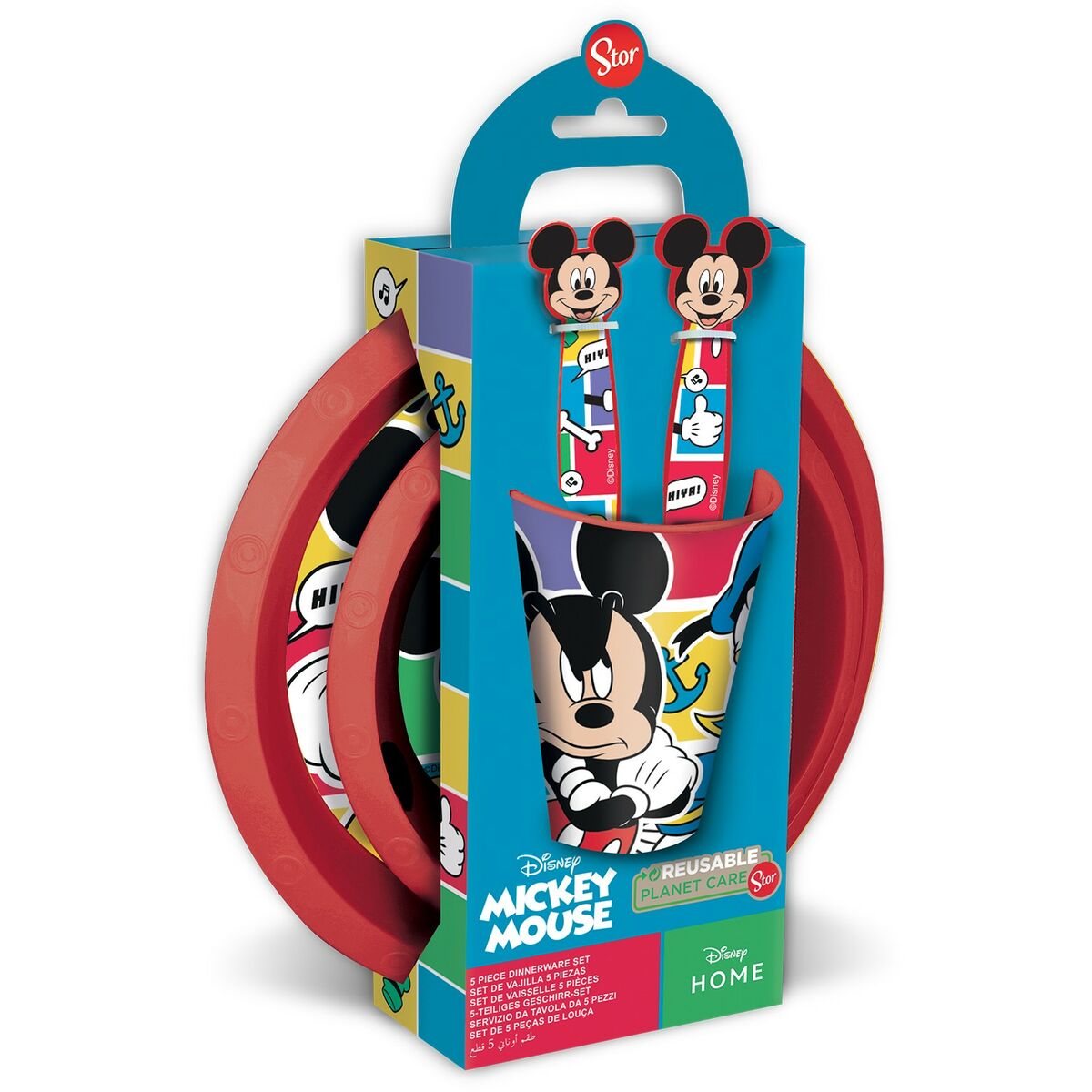 Childrenâs Dinner Set Mickey Mouse CZ11311 (5 Pieces)