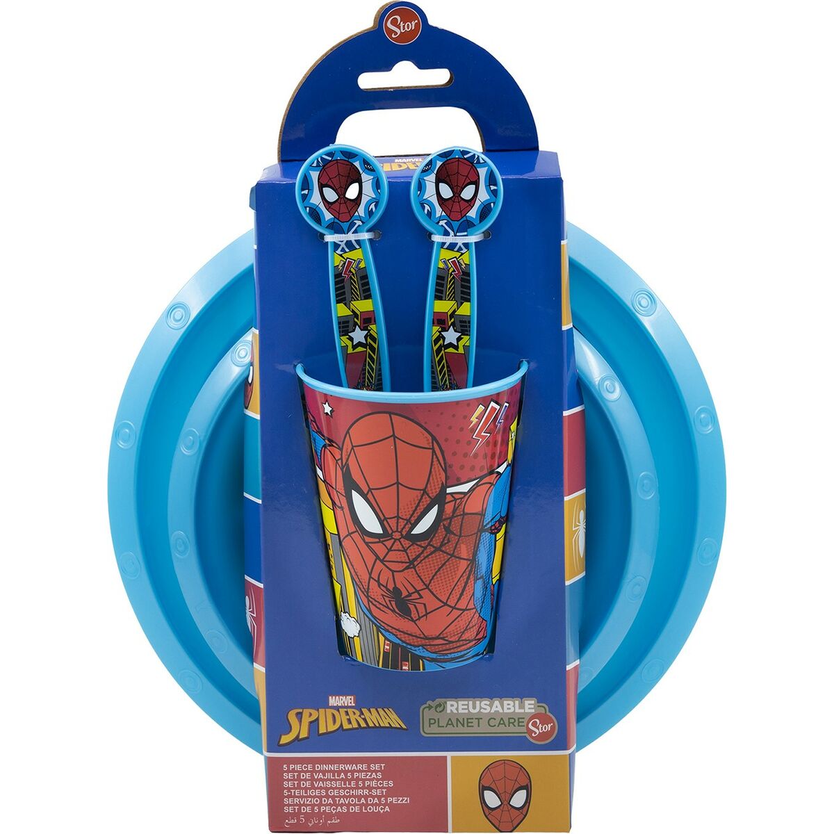 Childrenâs Dinner Set Spider-Man CZ11313 Plastic (5 Pieces)