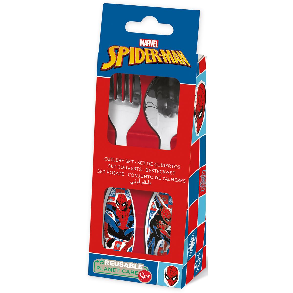 Cutlery set Spider-Man CZ11342 Stainless steel Multicolour 2 Pieces Cutlery set Spider-Man CZ11342 Stainless steel Multicolour 2 Pieces