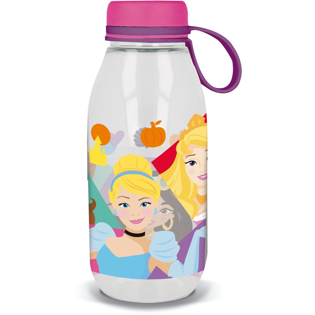 Water bottle Disney Princess CZ11356 460 ml Pink Silicone Water bottle Disney Princess CZ11356 460 ml Pink Silicone
