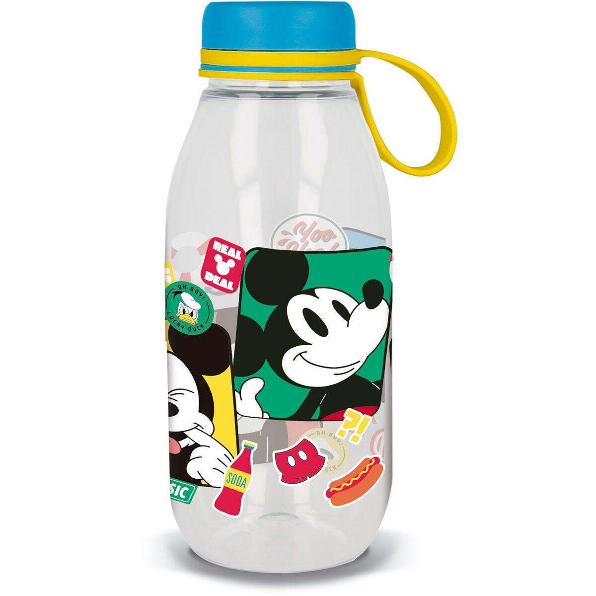 Water bottle Mickey Mouse CZ11358 460 ml Blue Silicone Water bottle Mickey Mouse CZ11358 460 ml Blue Silicone