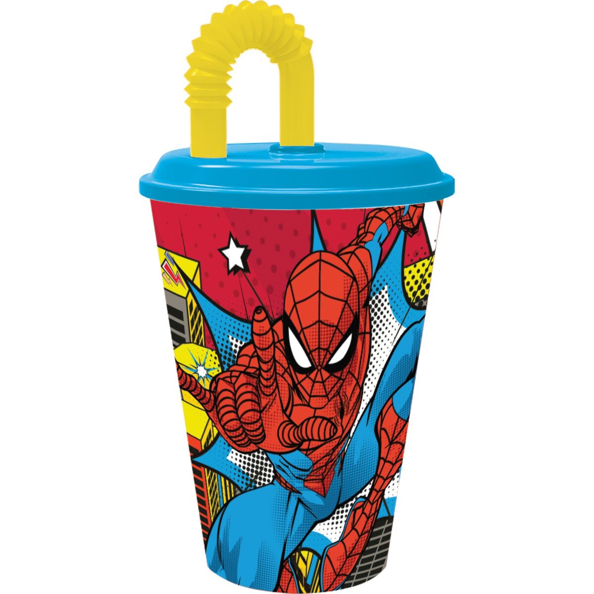 Cup with Straw Spider-Man CZ11366 430 ml Cup with Straw Spider-Man CZ11366 430 ml