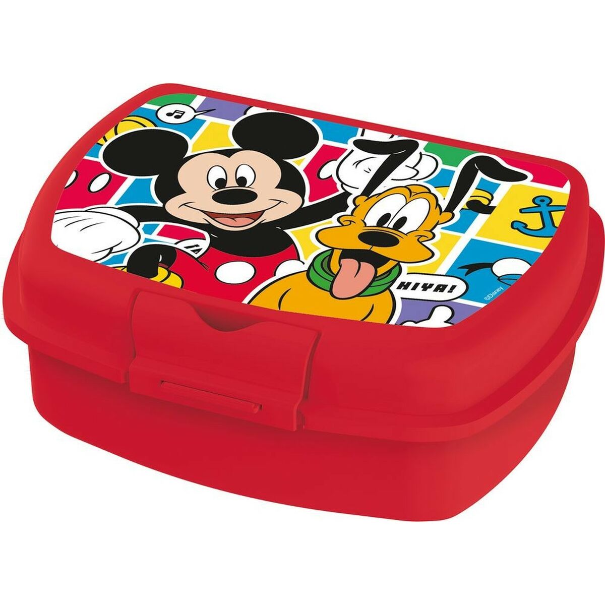 Lunchbox Mickey Mouse CZ11370 Red Plastic