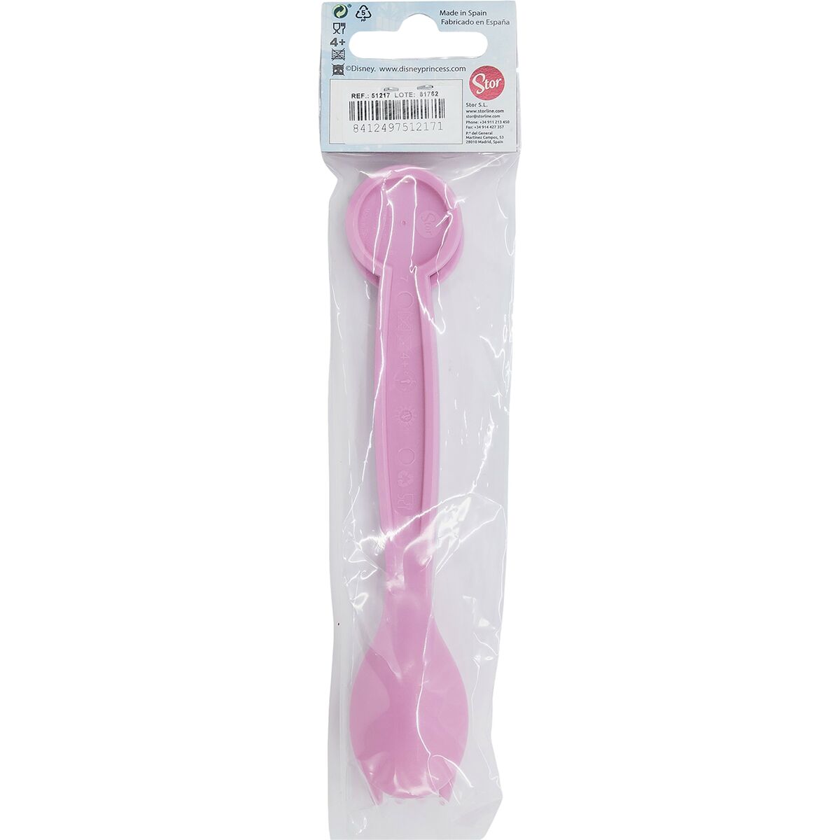 Cutlery set Disney Princess CZ11398 Pink Plastic 2 Pieces