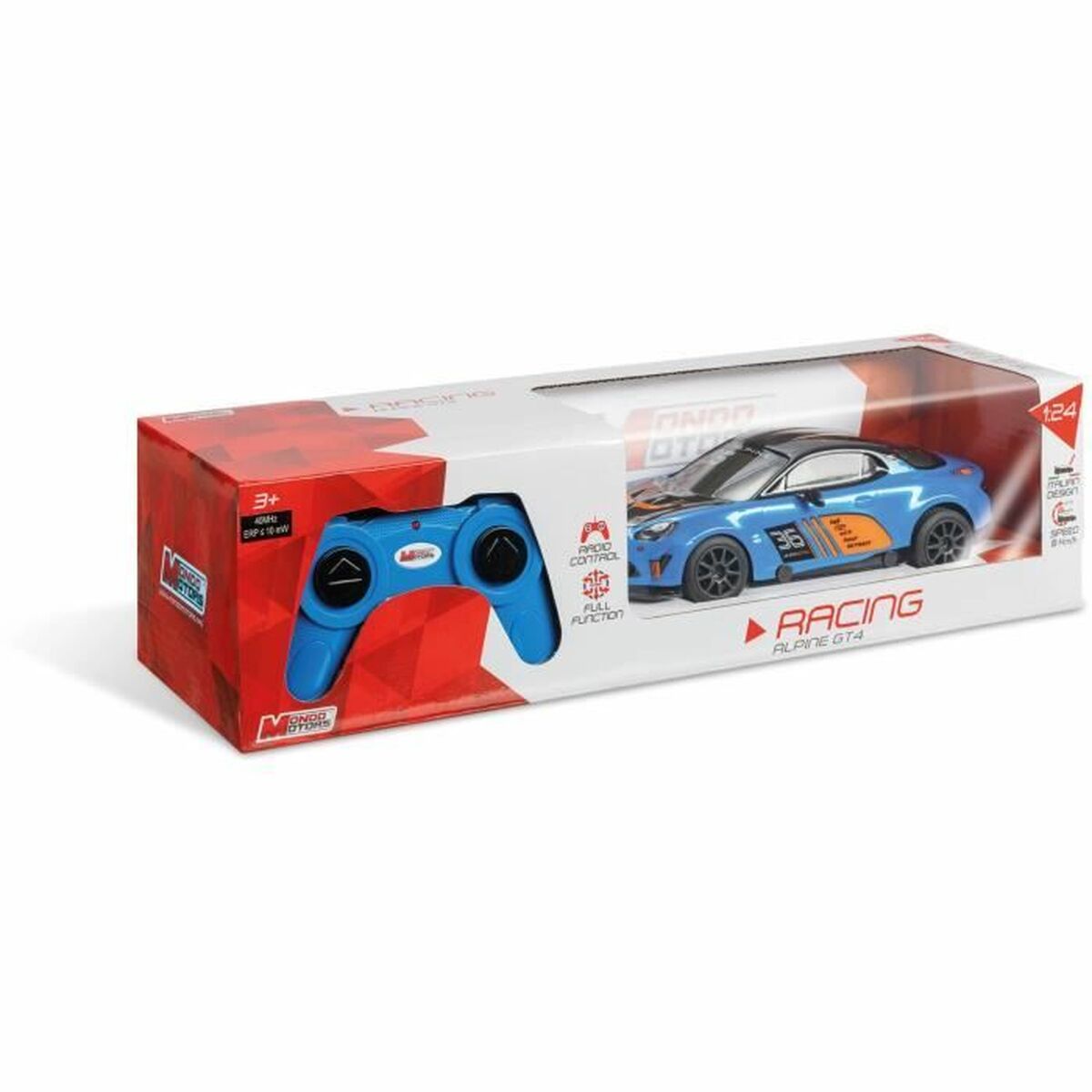 Remote-Controlled Car Mondo Alpine A110 GT4 Blue Turquoise