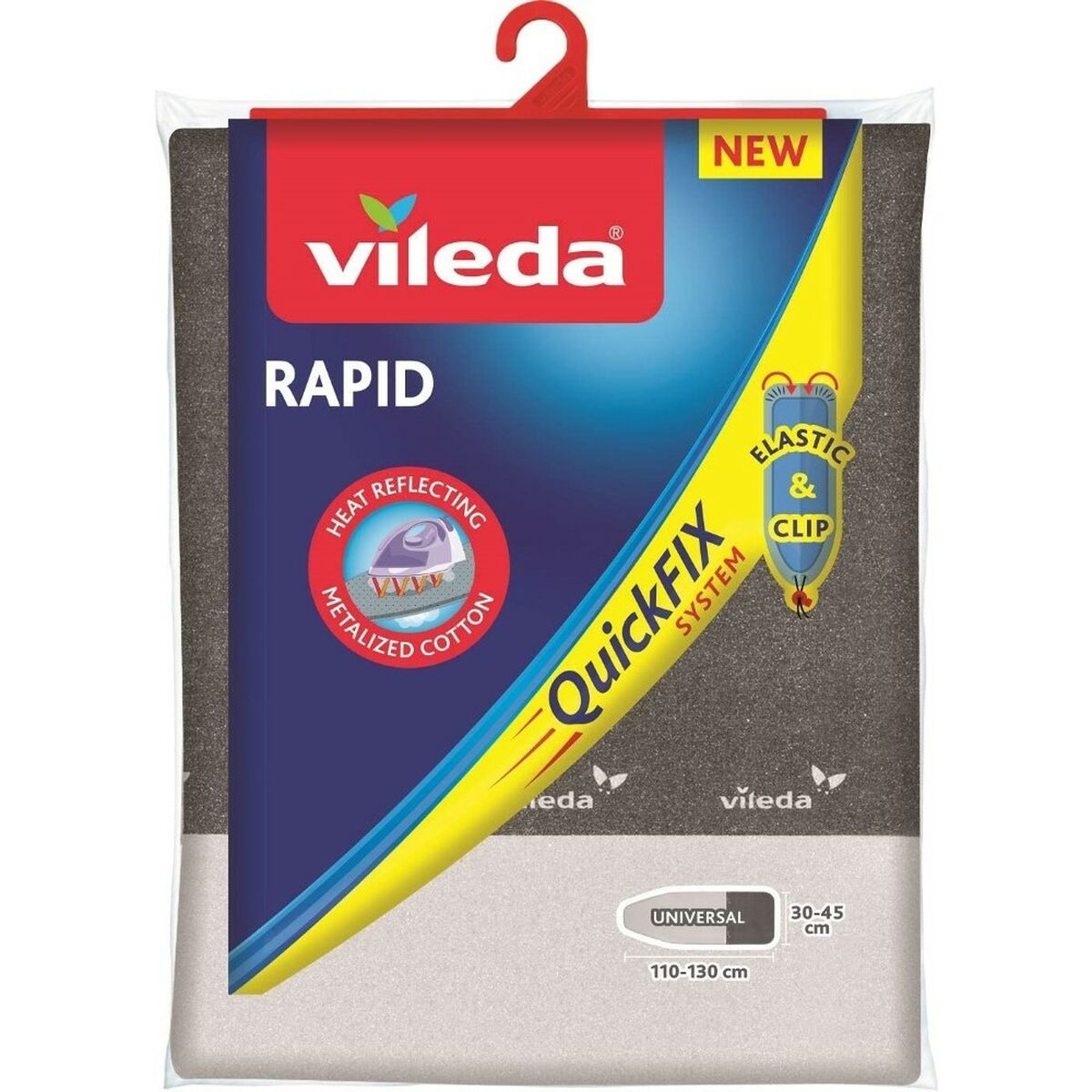 Ironing board cover Vileda Rapid Quick fix 135 cm Grey Ironing board cover Vileda Rapid Quick fix 135 cm Grey