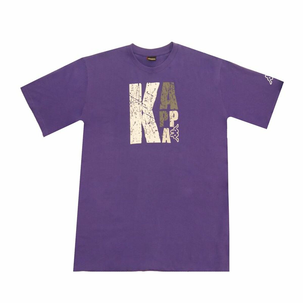 Men’s Short-sleeved Football Shirt Kappa Sportswear Logo Purple