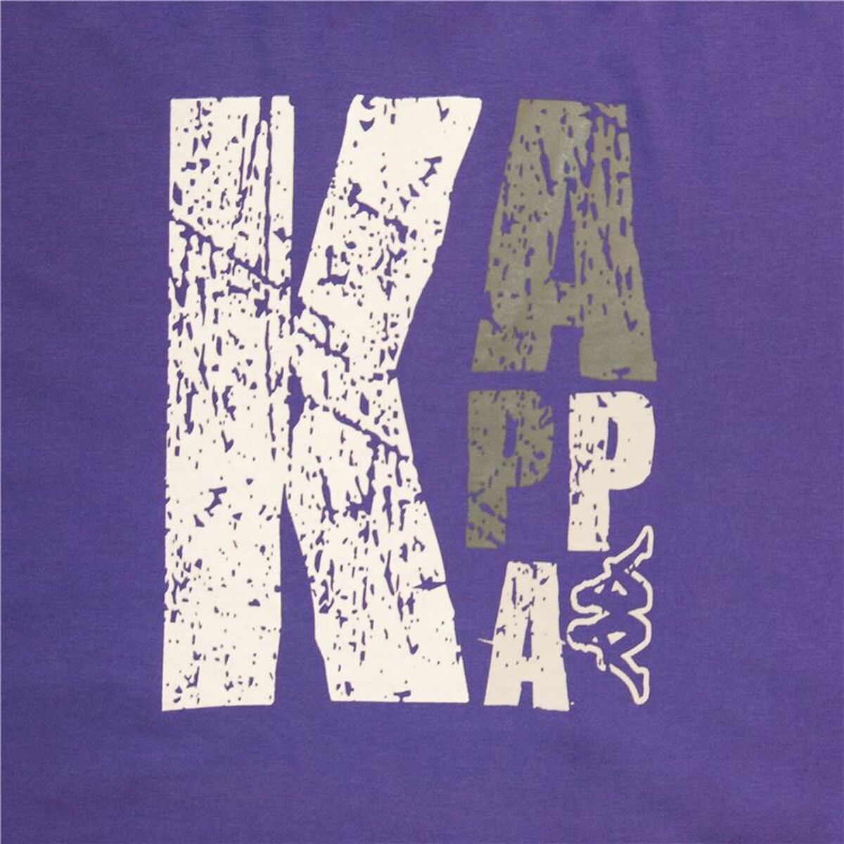 Men’s Short-sleeved Football Shirt Kappa Sportswear Logo Purple