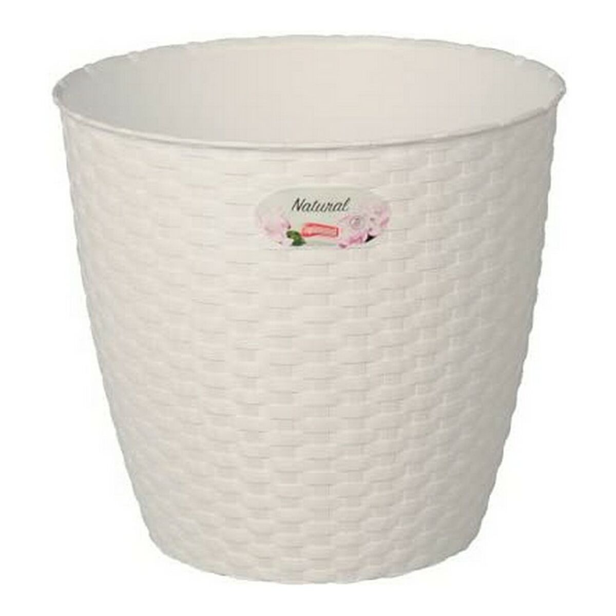 Plant pot Stefanplast 73450 73450 White Plastic 14 x 13 x 14 cm Plant pot Stefanplast 73450 73450 White Plastic 14 x 13 x 14 cm