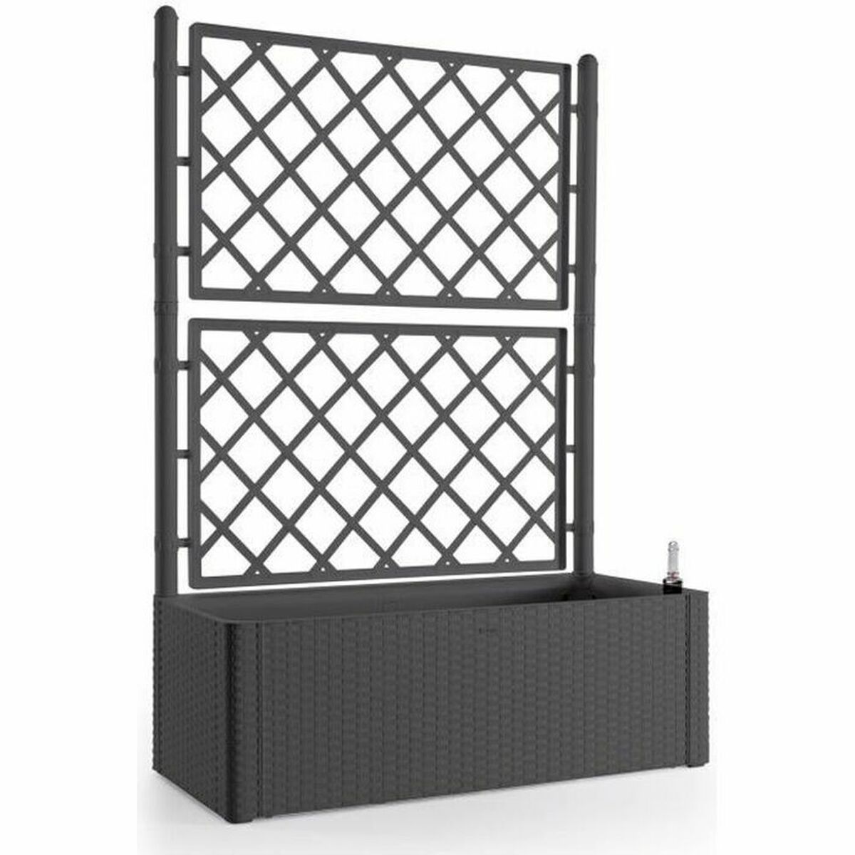 Self-watering planter Stefanplast Natural Deluxe Rectangular Anthracite 100 x 43 x 142 cm Self-watering planter Stefanplast Natural Deluxe Rectangular Anthracite 100 x 43 x 142 cm