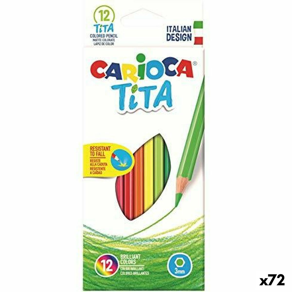 Pencil Set Carioca Tita 12 Pieces Multicolour (72 Units) Pencil Set Carioca Tita 12 Pieces Multicolour (72 Units)