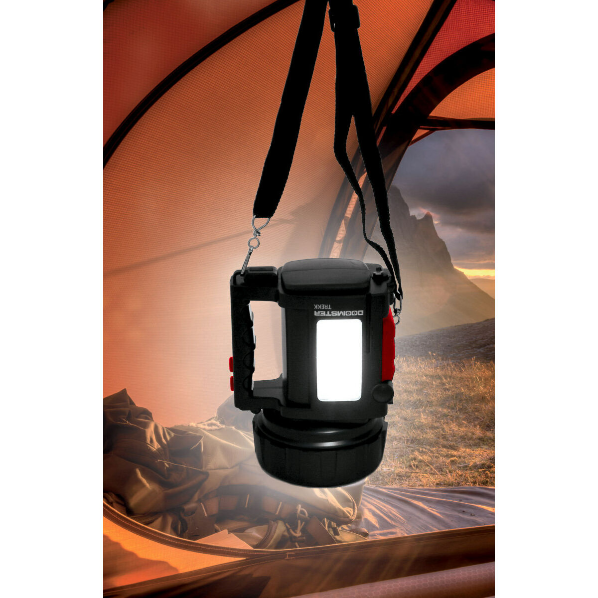 Rechargeable LED Handheld Spotlight Velamp DOOMSTER TREKK 10 W