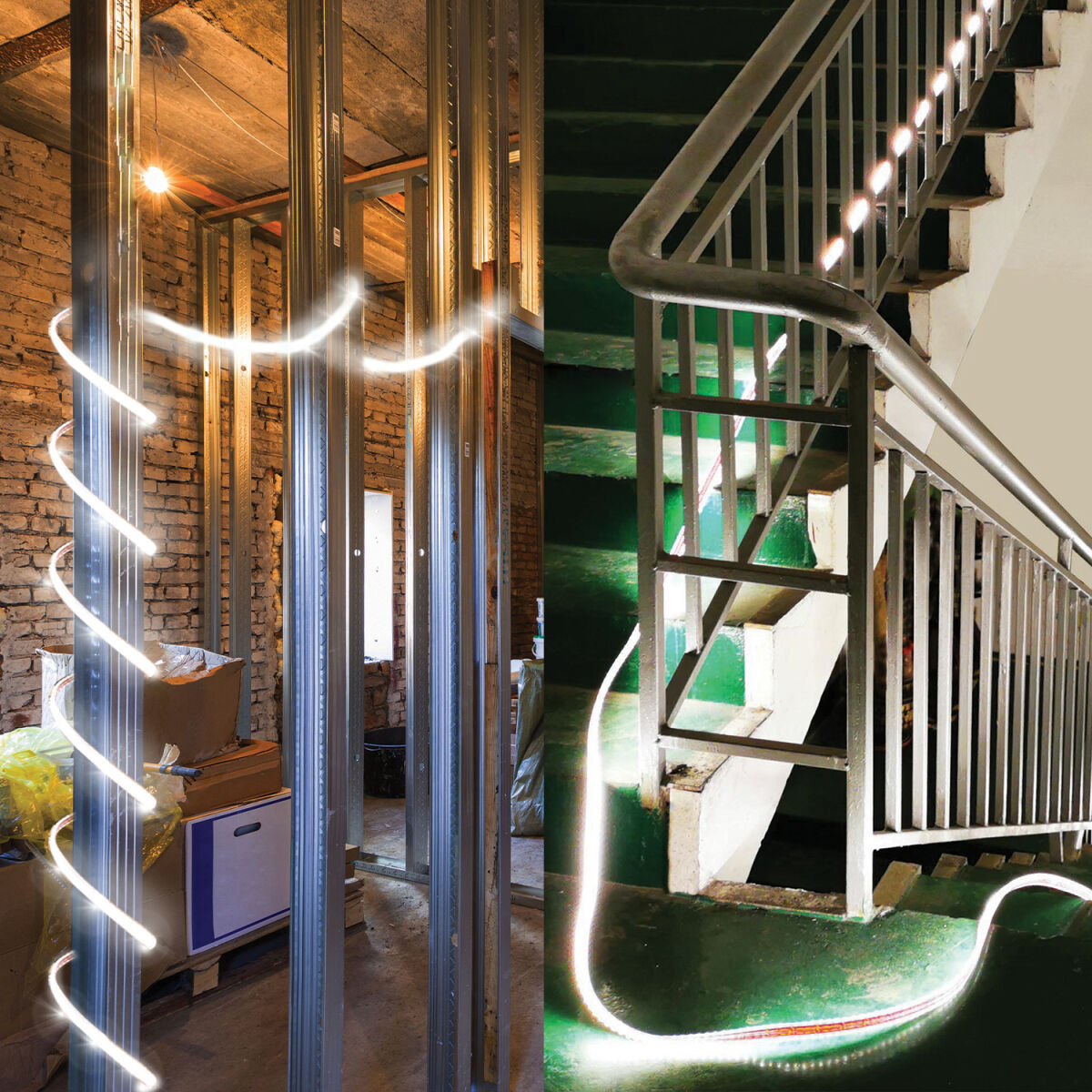 LED strips Stak 300 W LED Light 4000 K Black Transparent