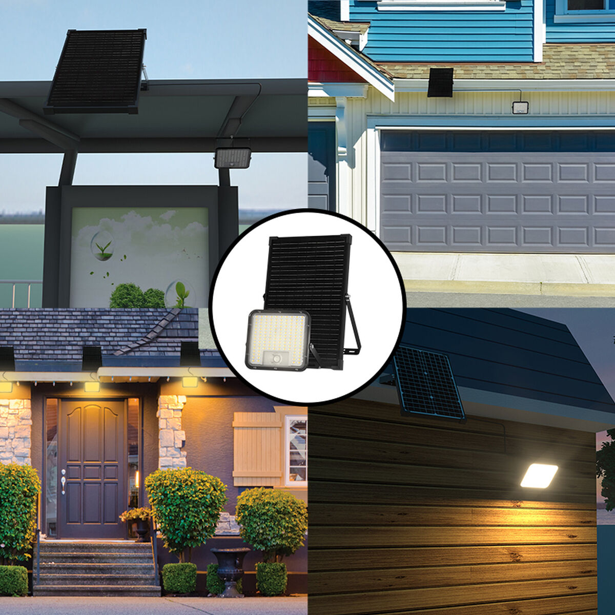 Solar lamp Velamp CUBE 9.600 lm 60 W 3000 K Natural Soft green