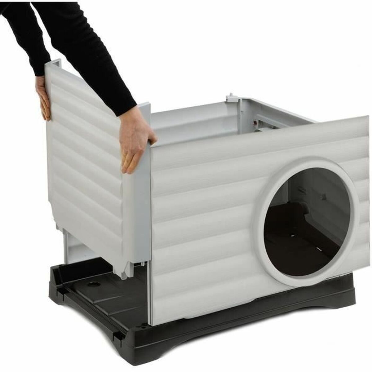 Pet bed Ferplast PETVILLA 50 Resin Thermoplastic 38,5 x 43 x 38,5 cm White Grey