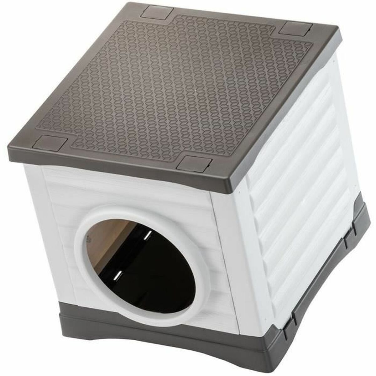 Pet bed Ferplast PETVILLA 50 Resin Thermoplastic 38,5 x 43 x 38,5 cm White Grey