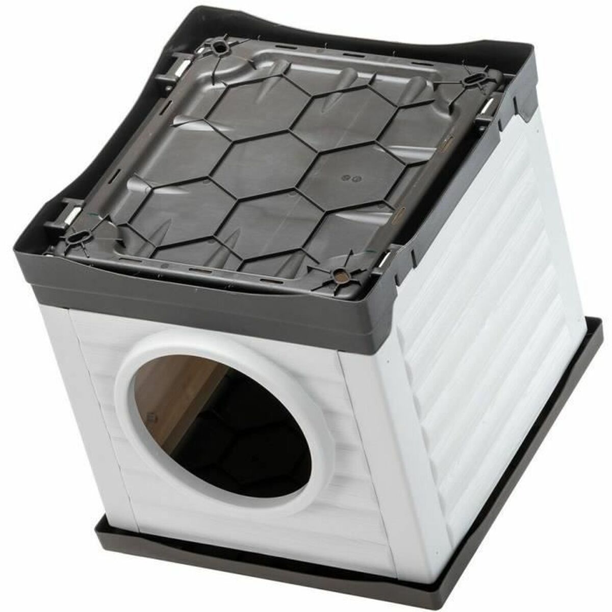 Pet bed Ferplast PETVILLA 50 Resin Thermoplastic 38,5 x 43 x 38,5 cm White Grey
