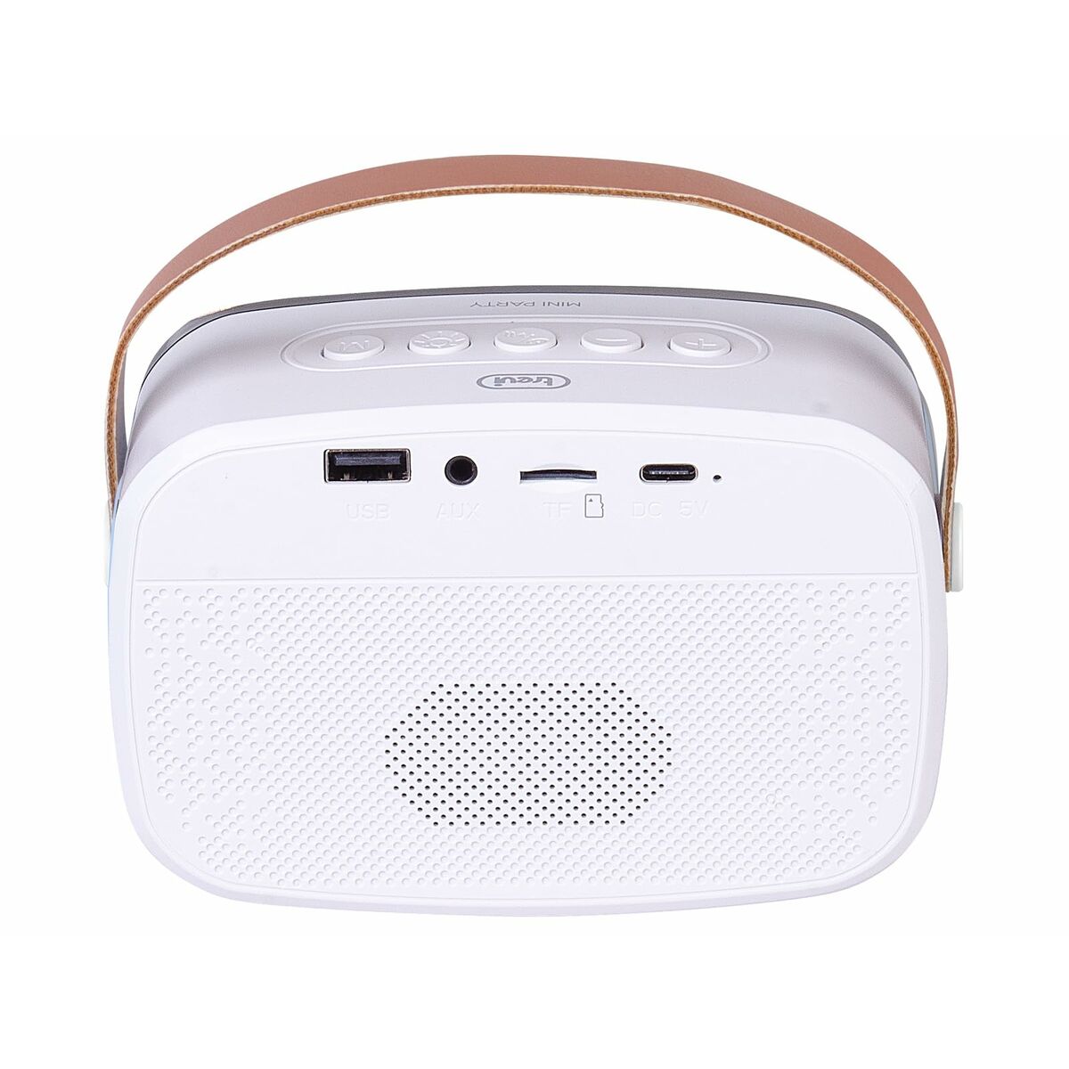Speaker with Karaoke Microphone Trevi Trevi XR 8A01 MINI PARTY White