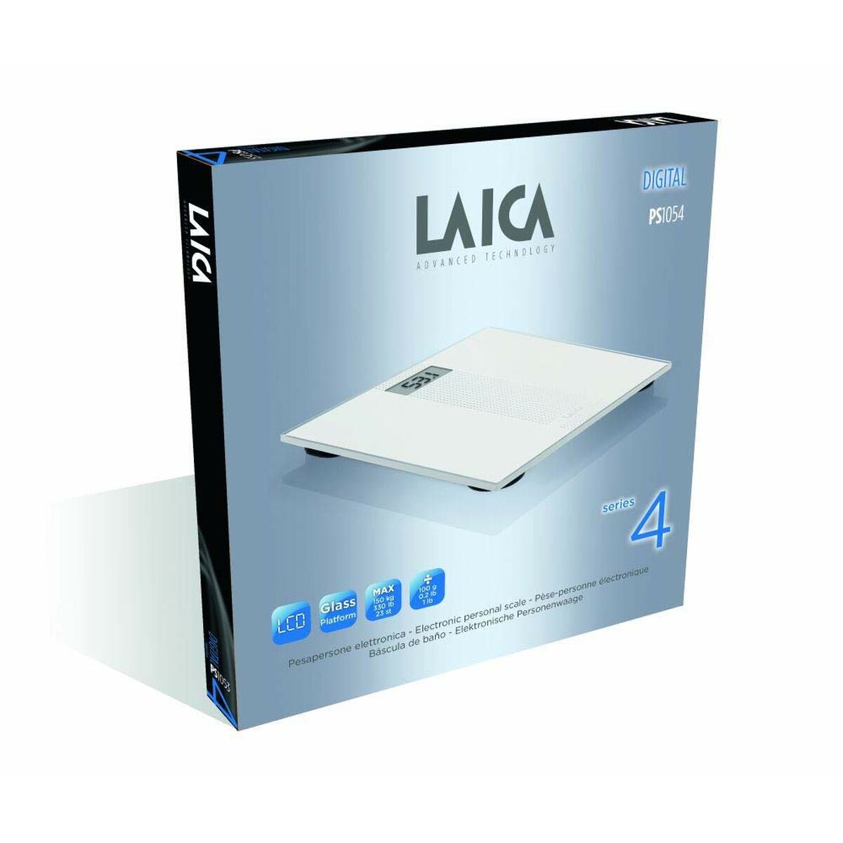 Digital Bathroom Scales LAICA PS1054 White Glass 150 kg